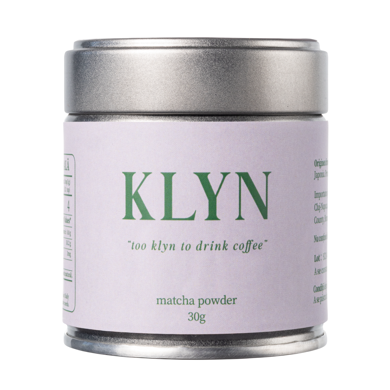 KLYN Matcha Powder – Ceai Matcha Japonez Ceremonial, 30g