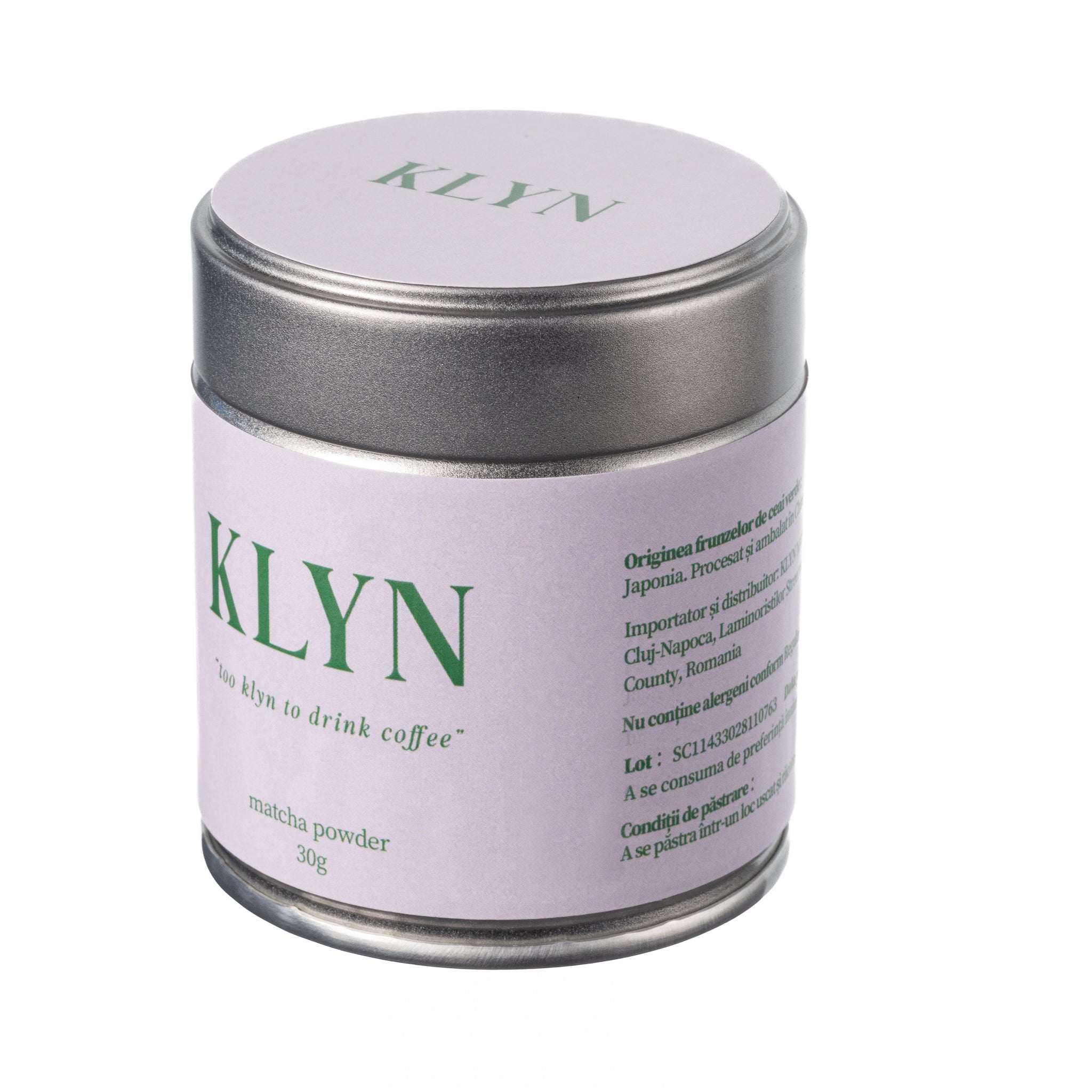 KLYN Matcha Powder – Ceai Matcha Japonez Ceremonial, 30g